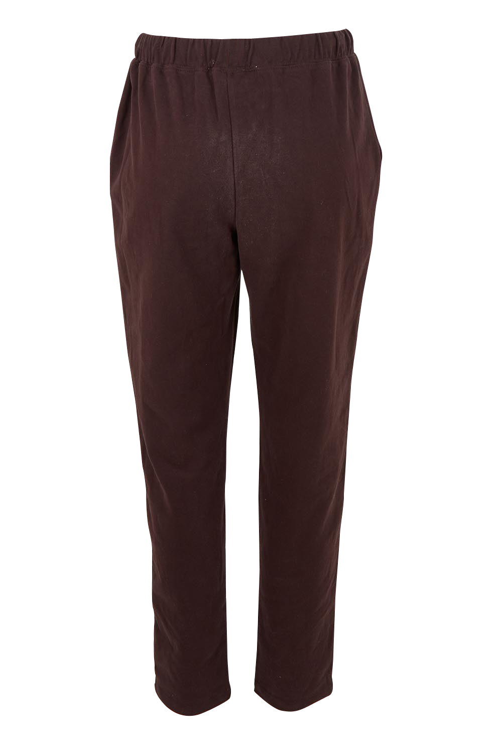 Product shot of the Elements Monday Cotton Pant in colour Coffee, from the back