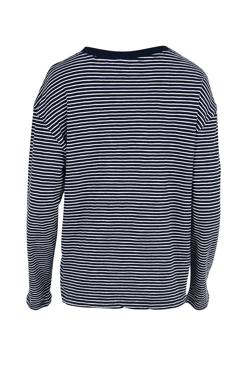 Elements Hutch Stripe Cotton Long Sleeve Tee - Navywhite