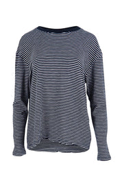Elements Hutch Stripe Cotton Long Sleeve Tee - Navywhite