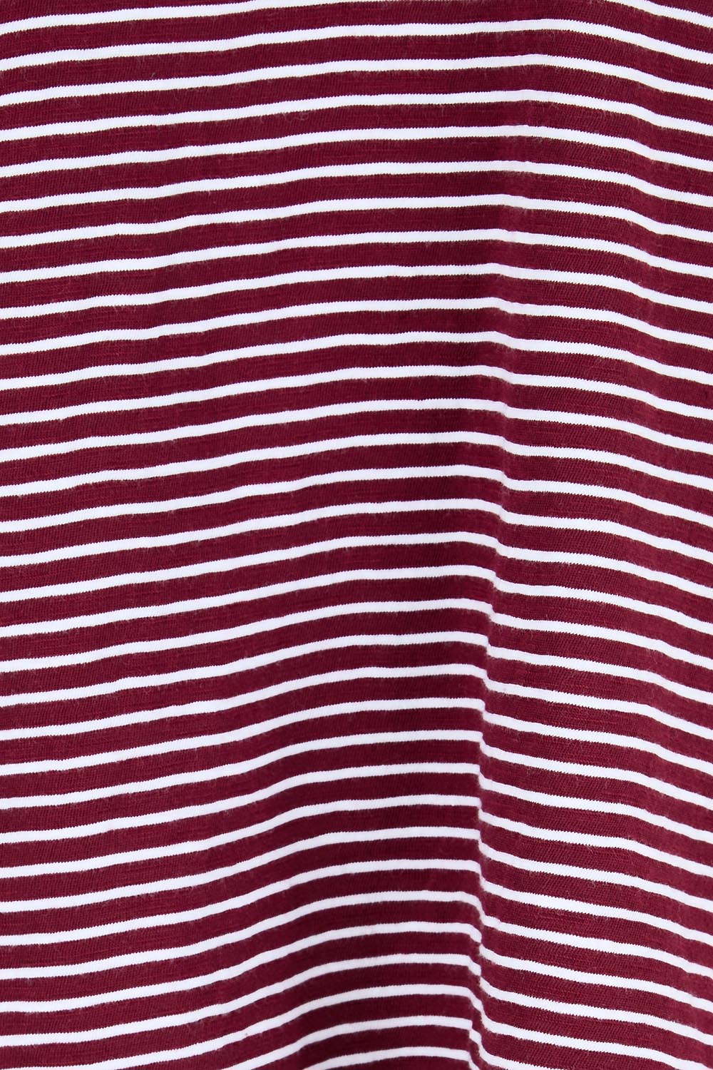 Elements Hutch Stripe Cotton Long Sleeve Tee - Winewhite
