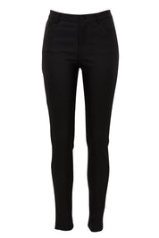 Product shot of the Ynez Essential Coated Pant in colour Black (Black), from the front