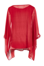 Preloved Chasing Waterfalls Silk Blouse - Summerwine