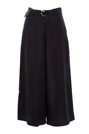 Product shot of the Before Sunset Pant in colour Black (Black), from the front