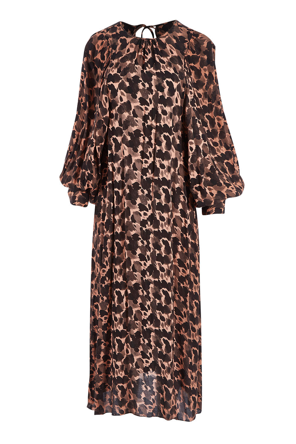 Product shot of the Bound For Glory Dress in colour Abstractan (Black), from the front