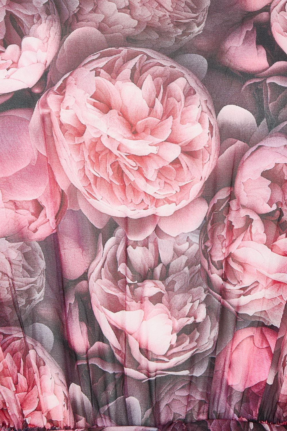 Product shot of the Phenomenon Dress in colour Peony (Pink), detail