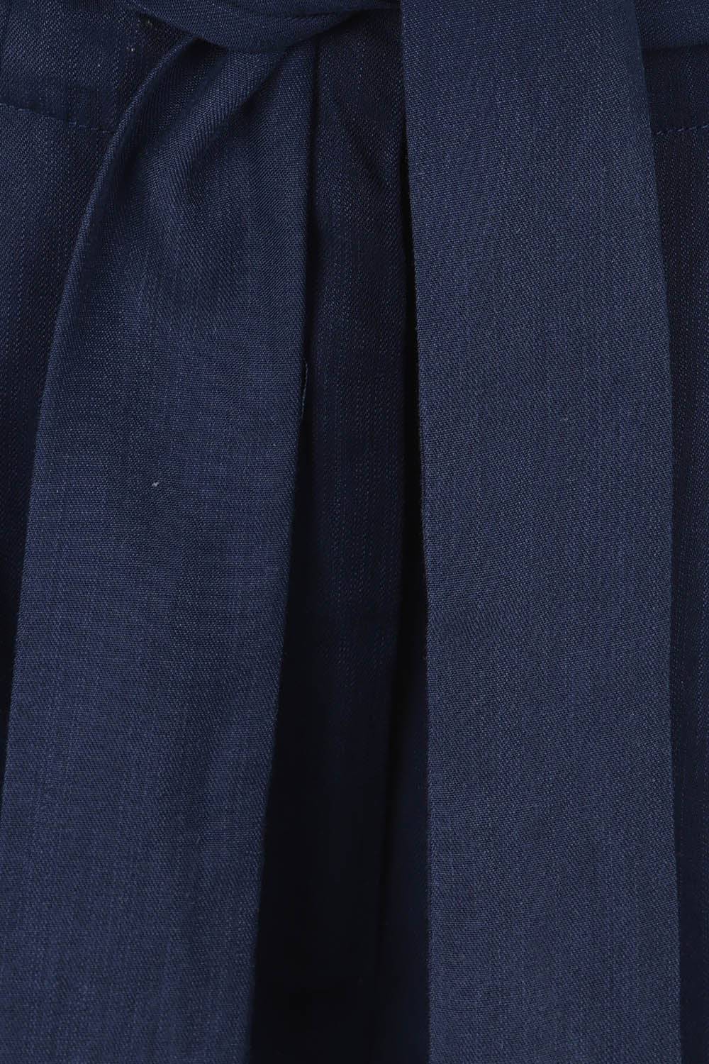 Product shot of the Lyrical Lyocell Blend Short in colour Navy (Blue), detail