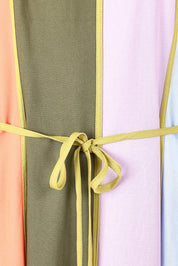 Product shot of the Sun Jewel Linen Blend Dress in colour Multi, detail