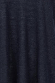 Product shot of the Reminiscent Knit Top in colour Navy (Blue), detail