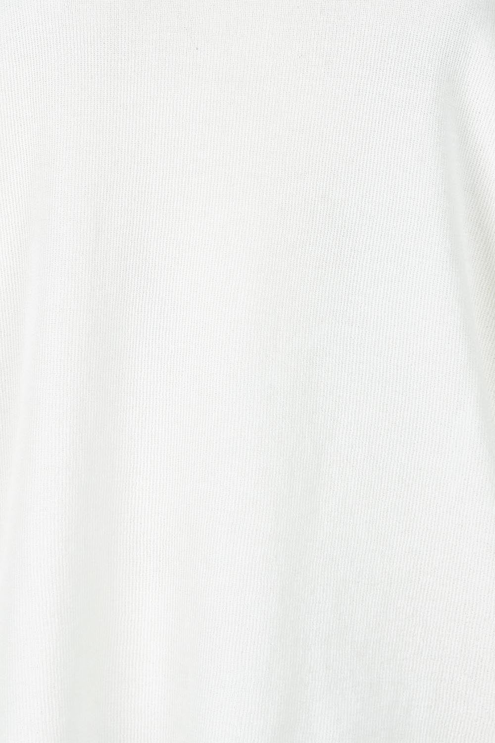 Product shot of the Corsica Knit Top in colour White (White), detail