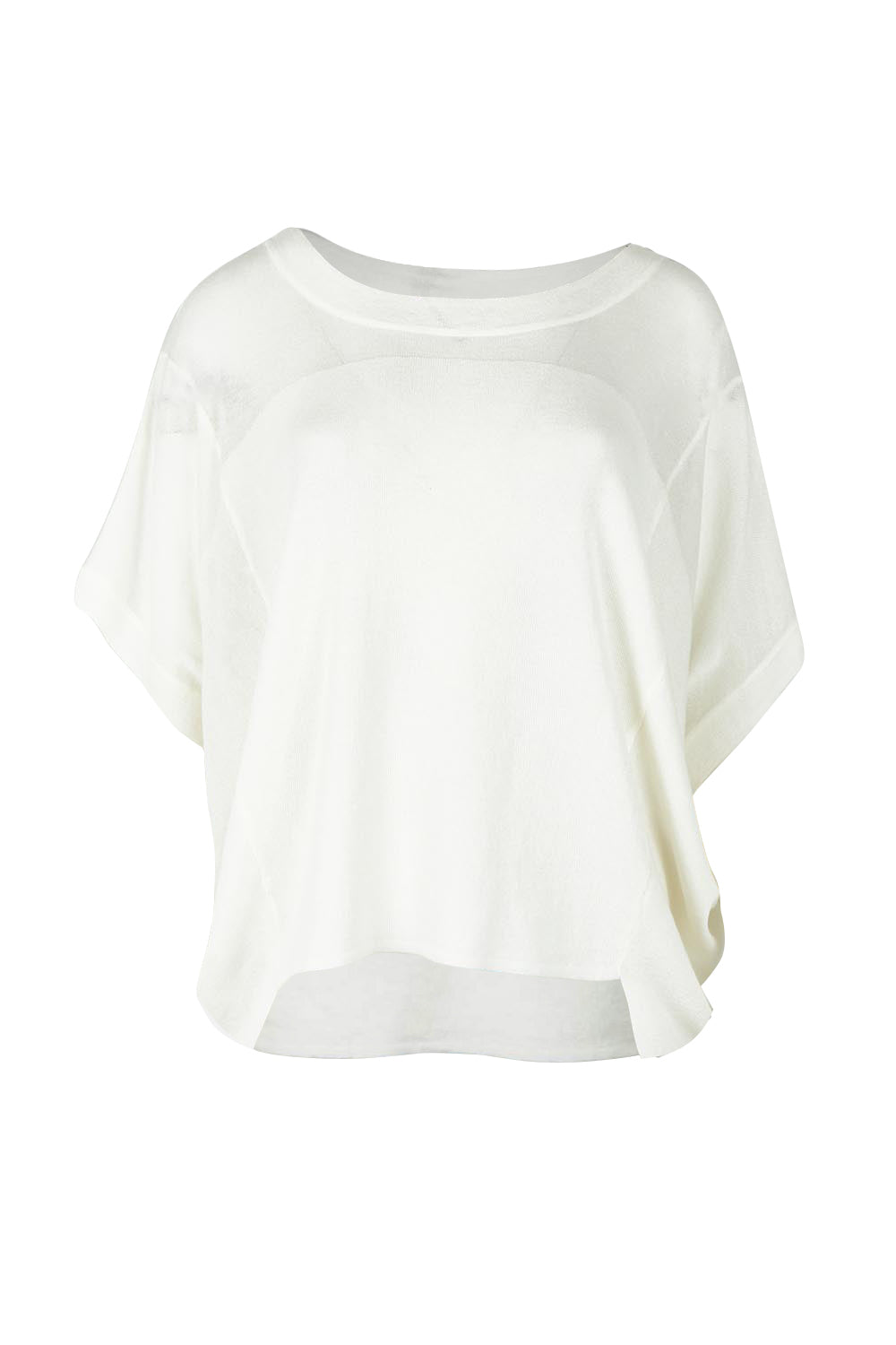 Product shot of the Corsica Knit Top in colour White (White), from the front