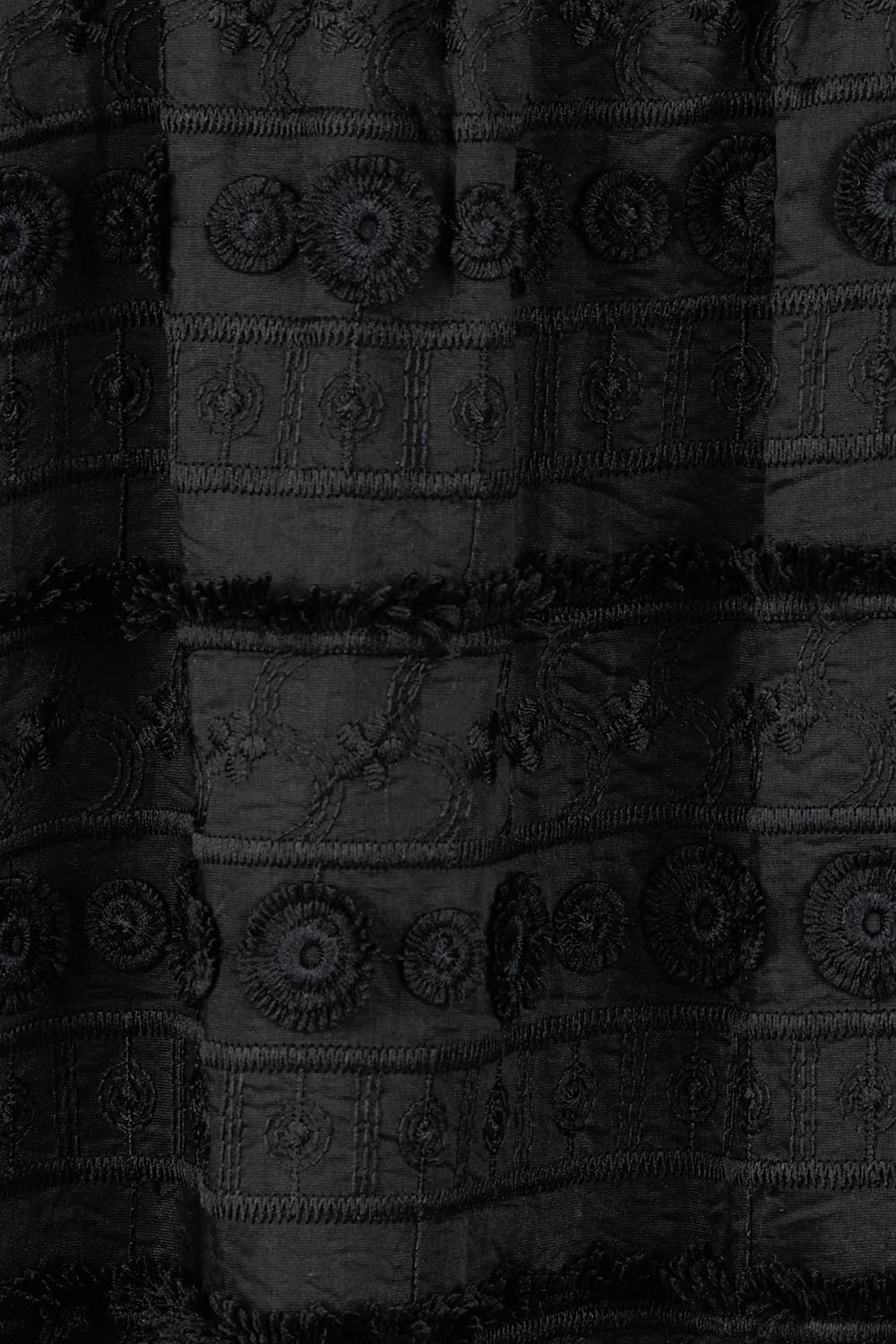 Product shot of the Sierra Lyocell Blend Lace Dress in colour Black (Black), detail