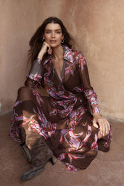 Isla Wrap Dress – Flower