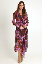 Isla Wrap Dress – Flower