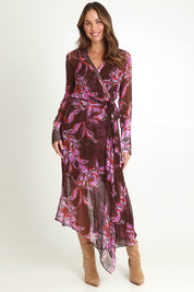 Isla Wrap Dress – Flower