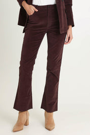 Knox Velvet Jeans – Chocolate