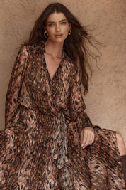 Isla Wrap Dress – Snake
