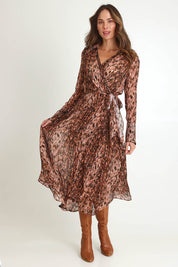 Isla Wrap Dress – Snake
