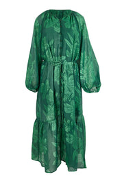 Lynn Tiered Dress – Evergreen