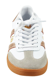Product shot of the 2001 Parallel Suede Sneaker in colour Whiterose (White), detail