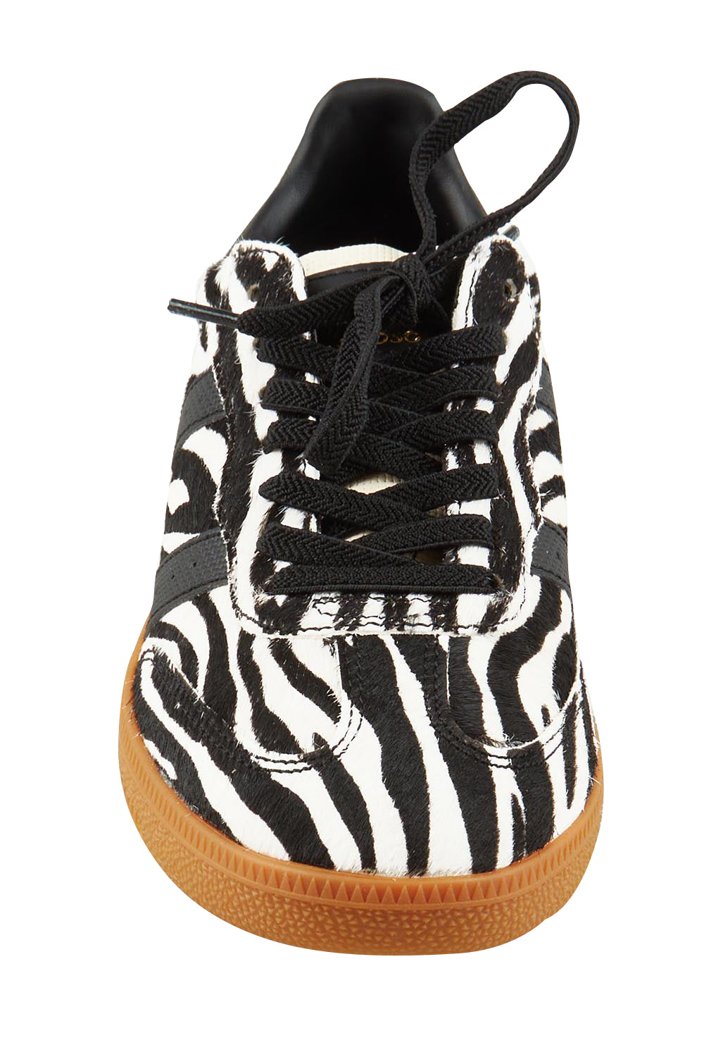 Product shot of the 2001 Parallel Suede Sneaker in colour Zebra (White), detail