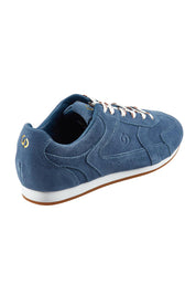 Product shot of the 3001 Balance Suede Sneaker in colour Peacock (Blue), from the back