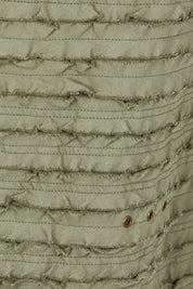 Product shot of the Cotton Twill Skirt in colour Khaki (Green), detail