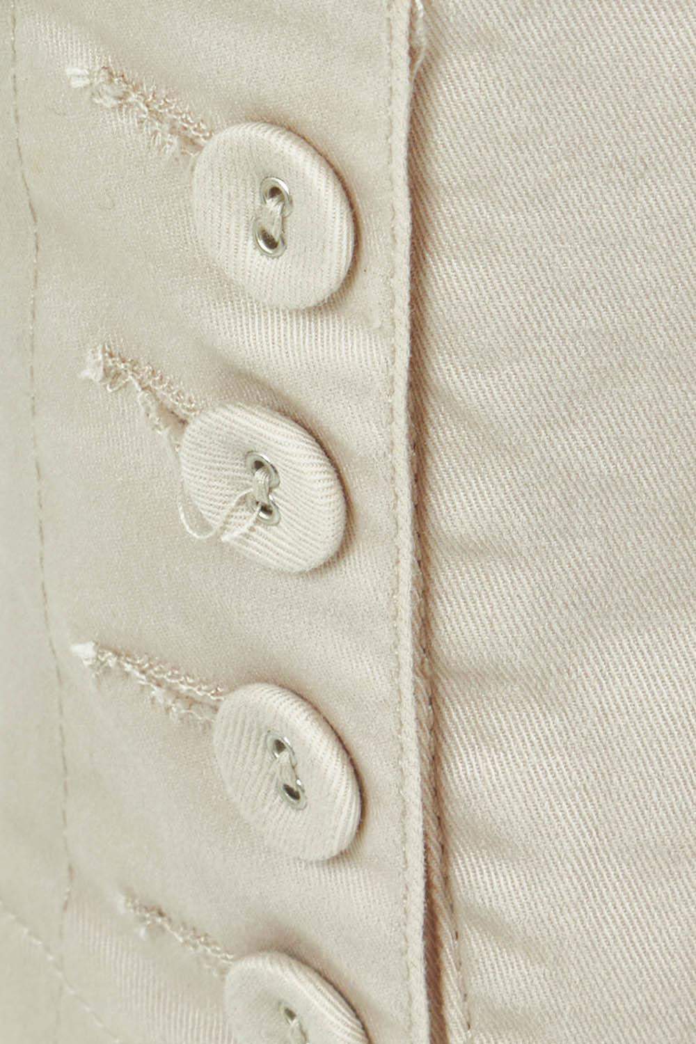Product shot of the Cotton Twill Pant in colour Natural, detail