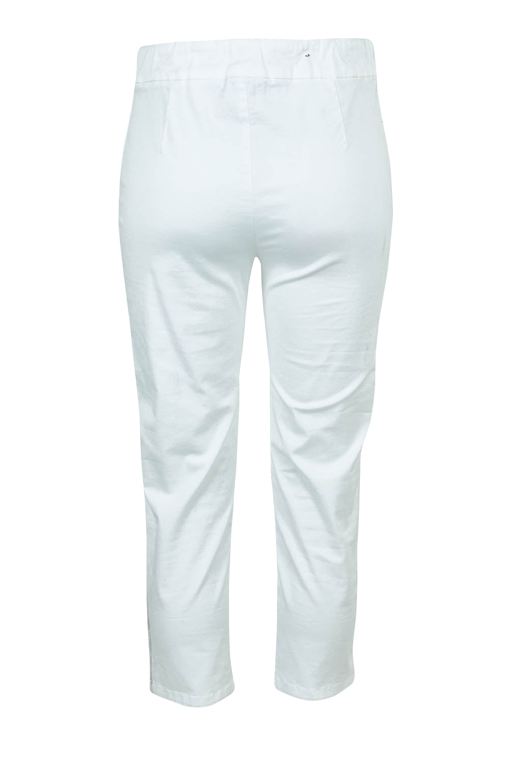 Product shot of the Cotton Twill Pant in colour White (White), from the back