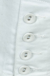 Product shot of the Cotton Twill Pant in colour White (White), detail