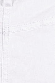 Product shot of the Miracle Denim Skirt in colour White (White), detail