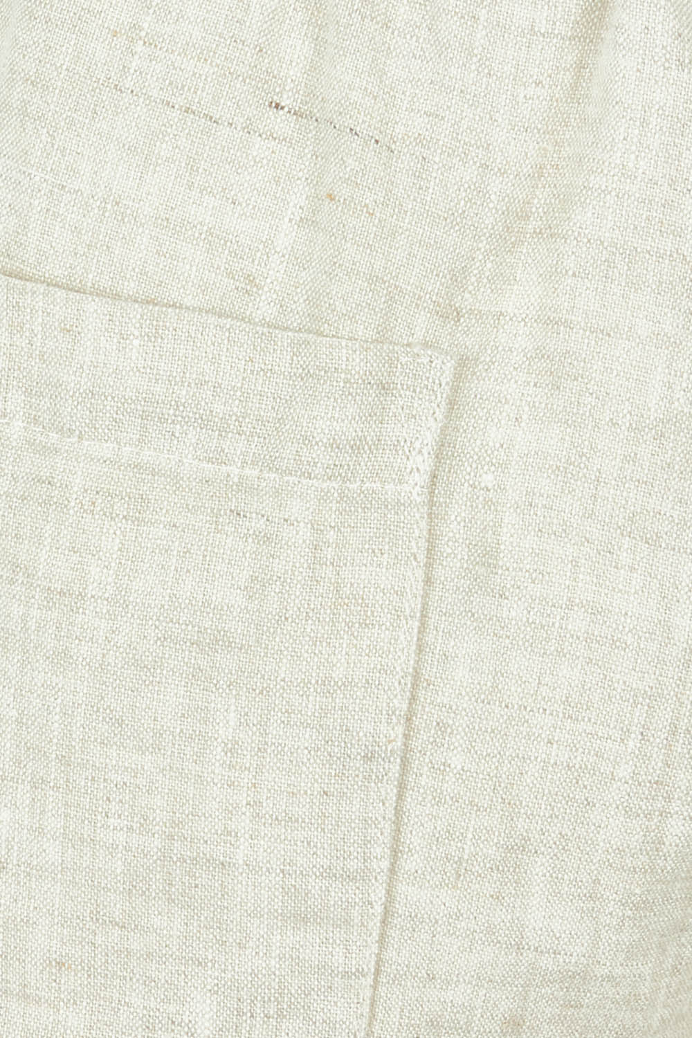 Product shot of the Classic Wide Leg Linen Pant in colour Natural, detail