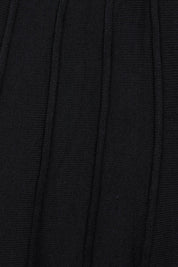 Product shot of the Kate Knit Long Skirt in colour Black (Black), detail