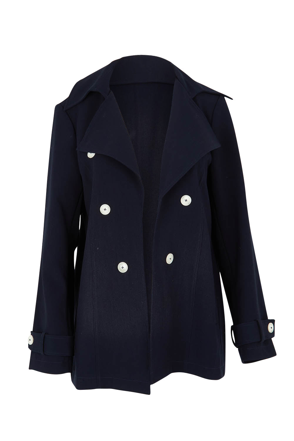 Product shot of the Chelsea Jacket in colour Navy (Blue), from the front