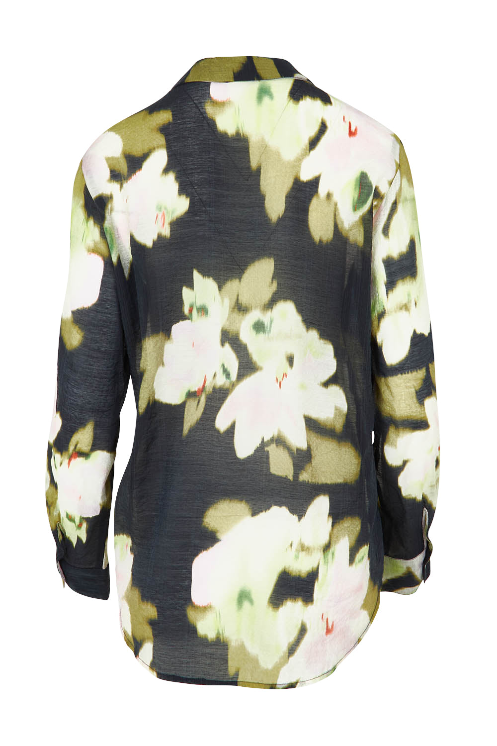 Product shot of the Maggie Shirt in colour Black (Black), from the back