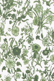Product shot of the Alexandria Cotton Skirt in colour Basil (Green), detail