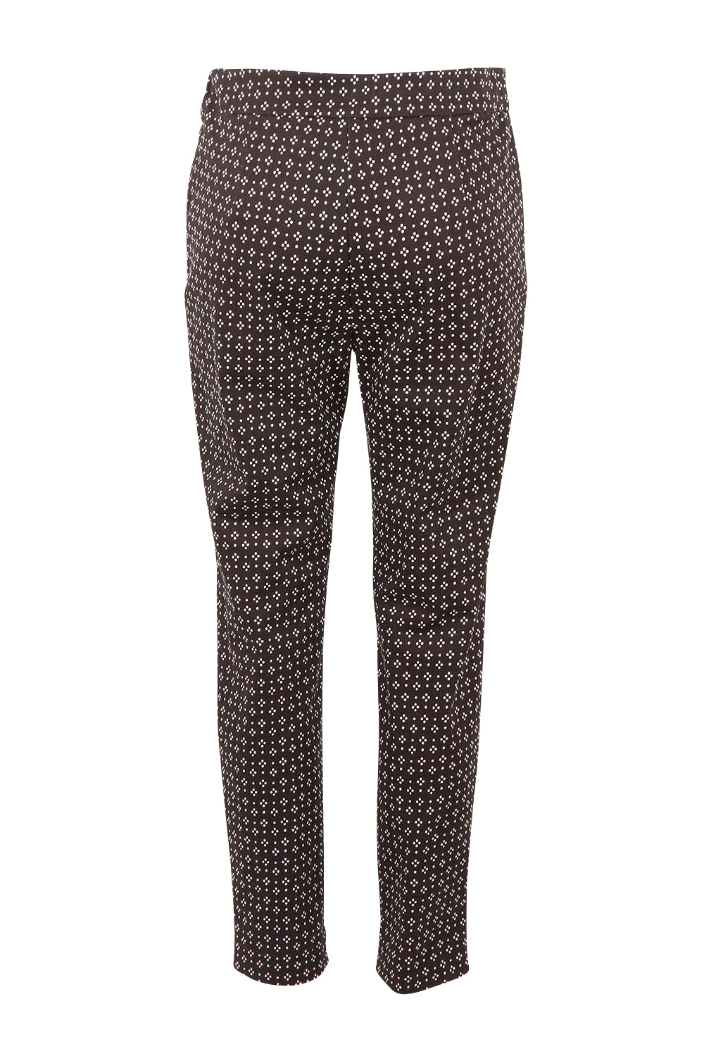 Kelly Print Cotton Pant – Coffee