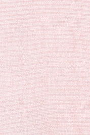 Product shot of the Billie Ribbed Knit in colour Blush (Pink), from the front