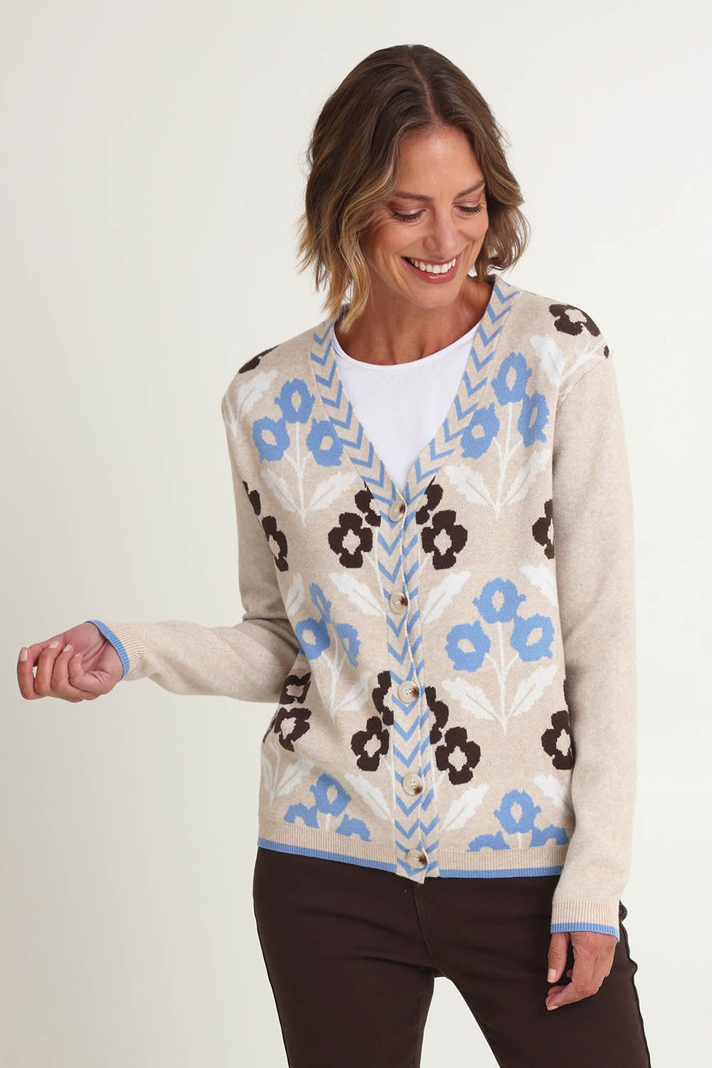 Vermont Knit Cardi – Natural