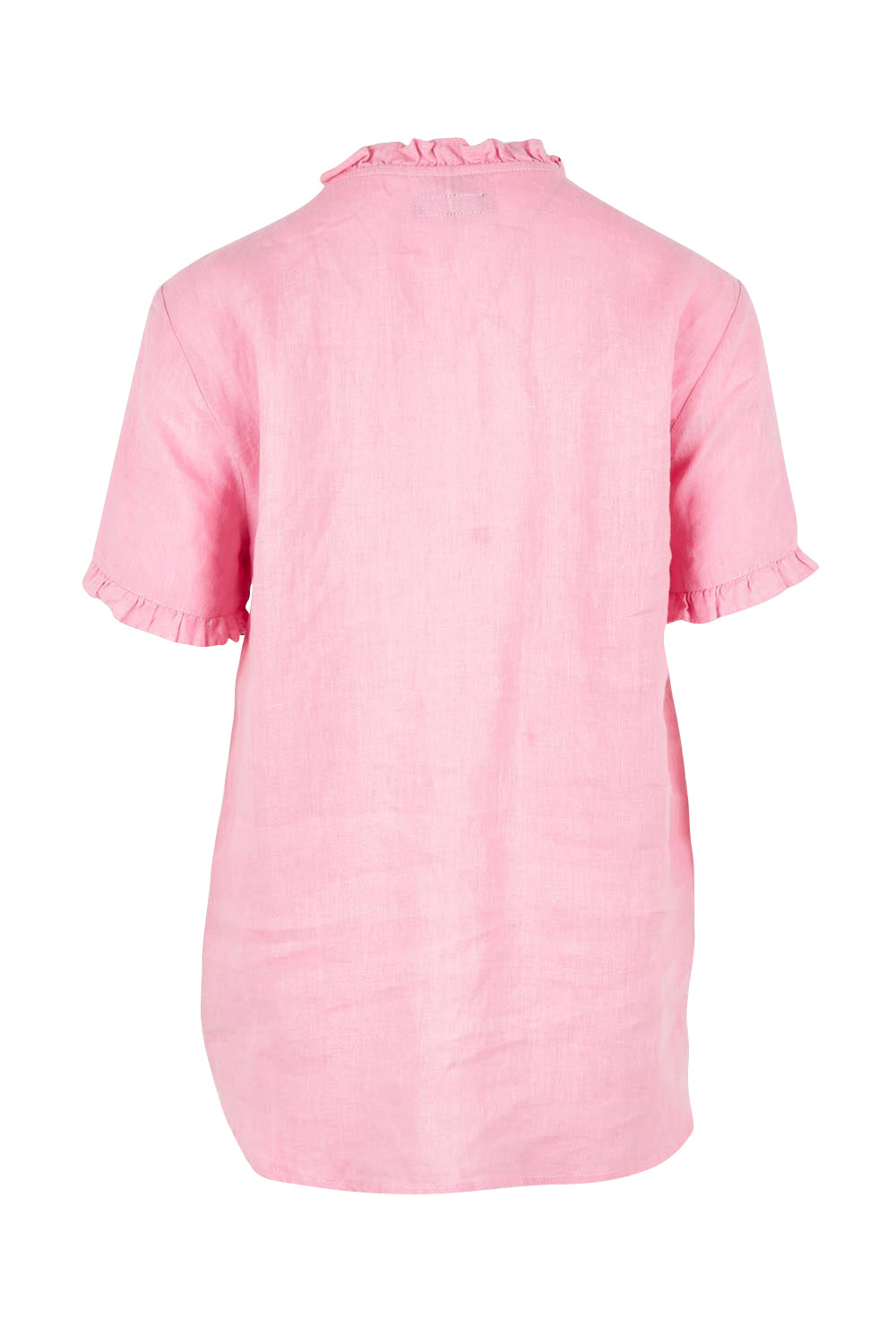 Audrey Ruffle Linen Top - Musk