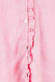 Audrey Ruffle Linen Top - Musk
