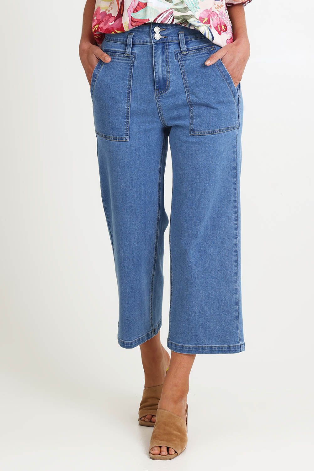 Hudson Crop Denim Jean - Denim