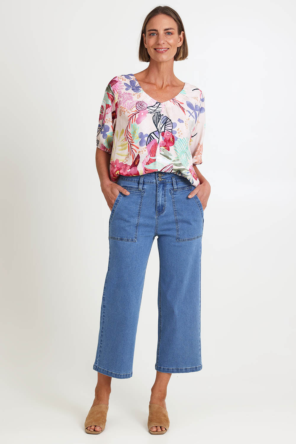 Hudson Crop Denim Jean - Denim