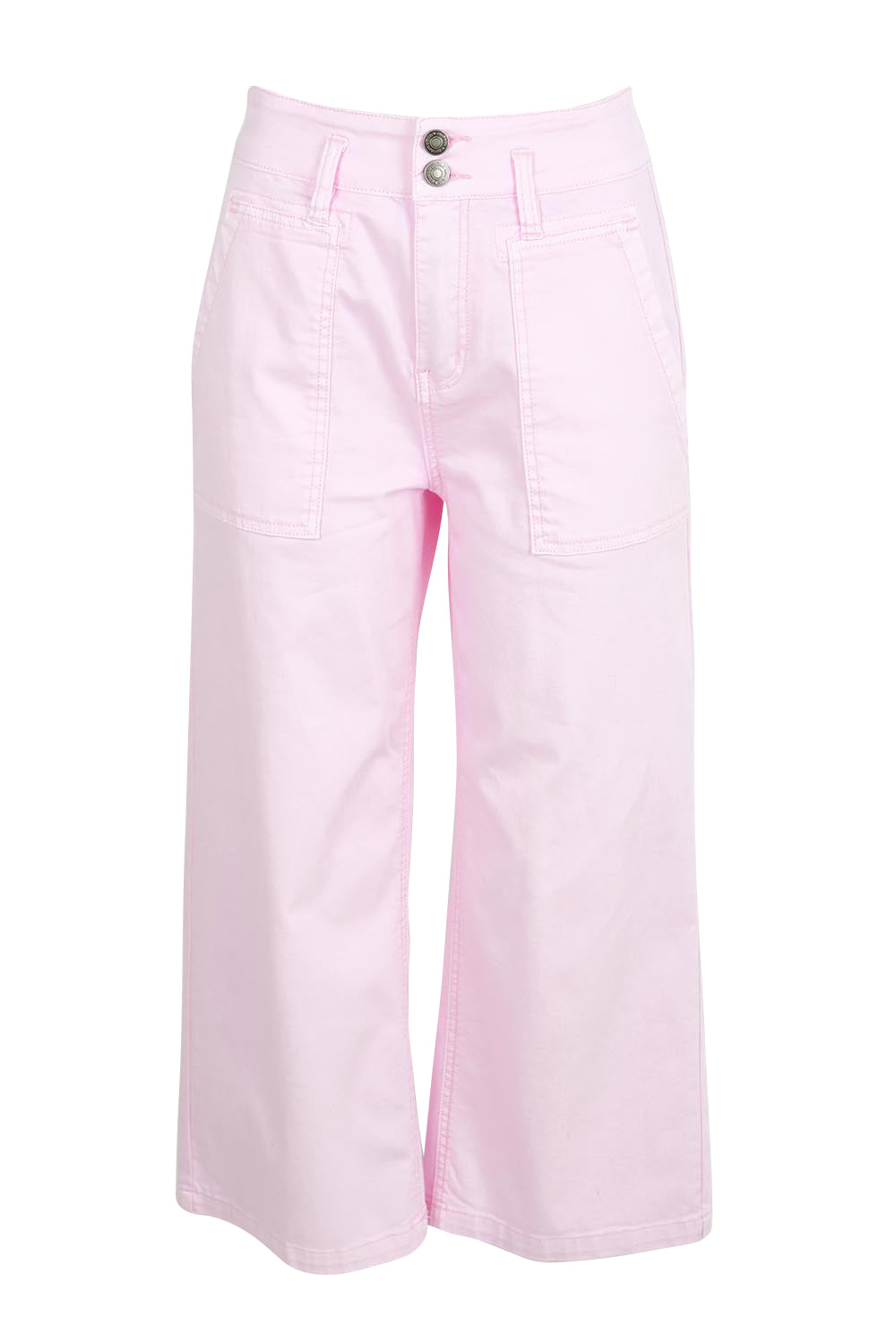 Hudson Crop Denim Jean - Palepink