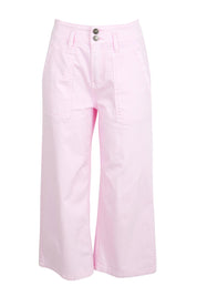 Hudson Crop Denim Jean - Palepink
