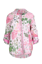 Product shot of the Desert Oasis Shirt – Muskmulti in colour Muskmulti, showing detail