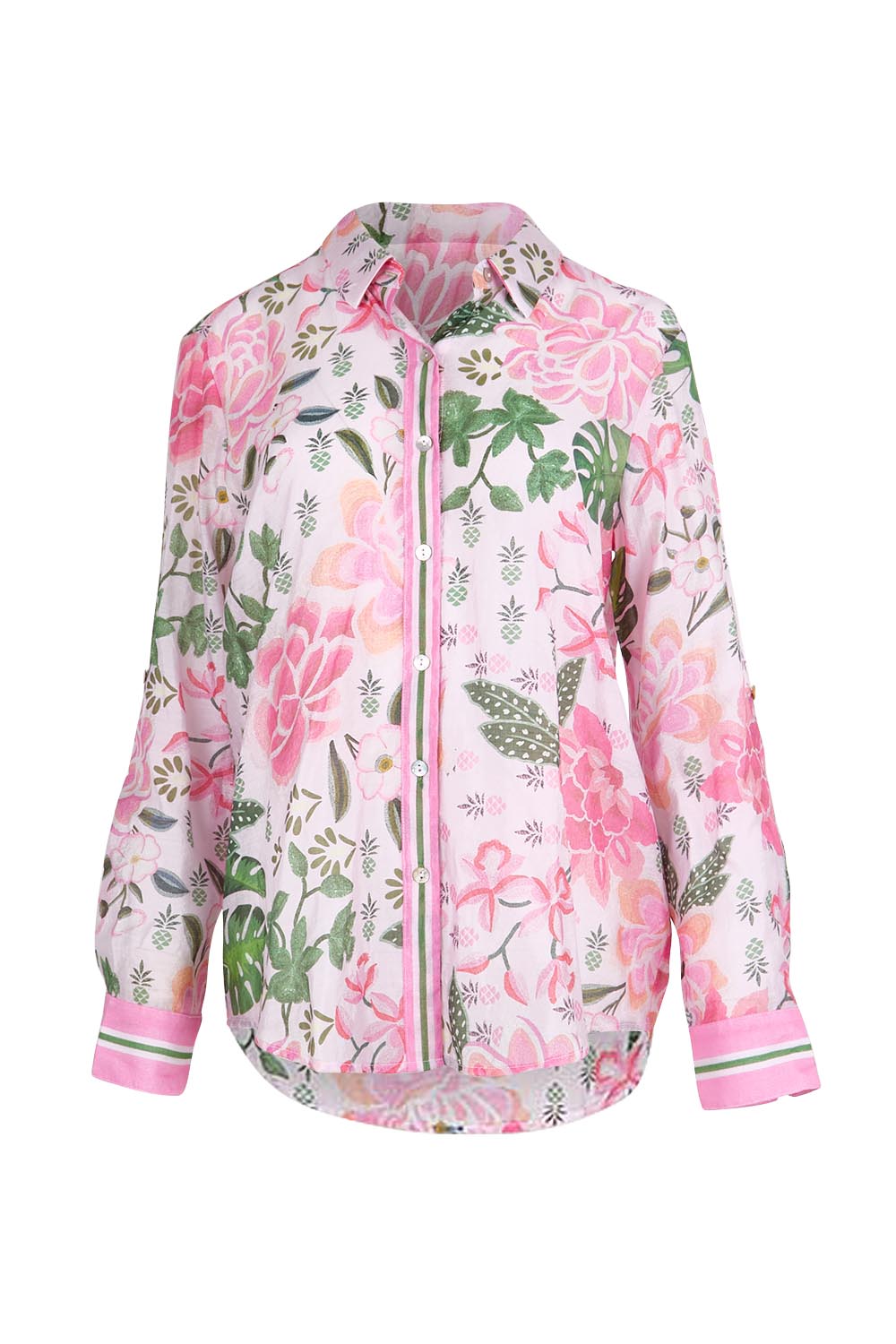 Product shot of the Desert Oasis Shirt – Muskmulti in colour Muskmulti, from the front