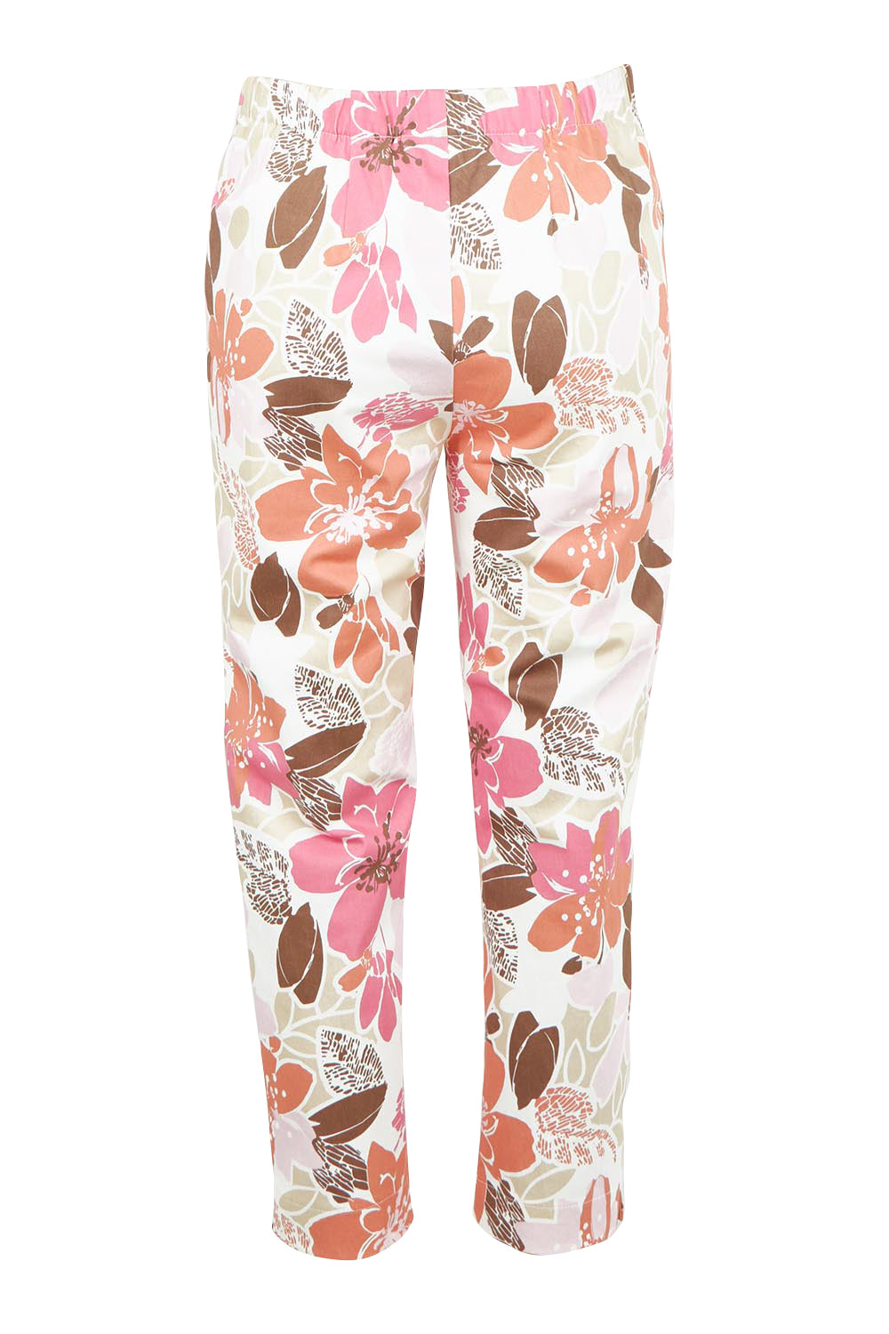 Product shot of the Amalfi Rose Print Pant – Pinkmulti in colour Pinkmulti, from the back