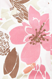 Product shot of the Amalfi Rose Print Pant – Pinkmulti in colour Pinkmulti, showing detail
