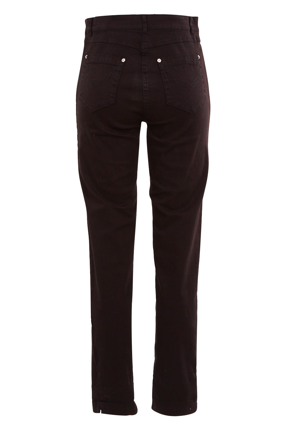 Product shot of the Slim Miracle Denim Jeans in colour Black (Black), from the back