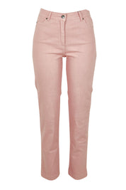 Product shot of the Slim Miracle Denim Jeans in colour Blush (Pink), from the front